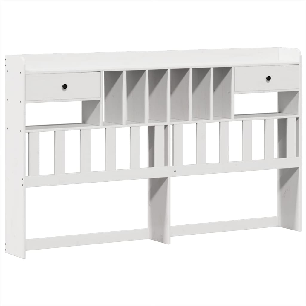 Bed Frame without Mattress White 180x200 cm Super King Solid Wood Pine