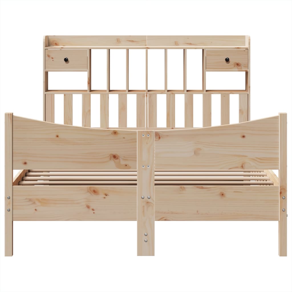 Bed Frame without Mattress 160x200 cm Solid Wood Pine