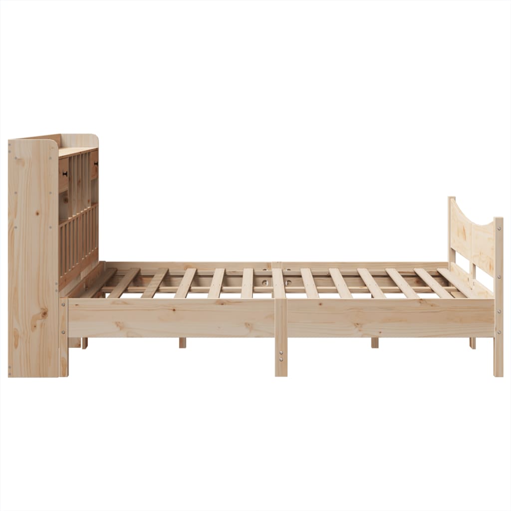Bed Frame without Mattress 160x200 cm Solid Wood Pine