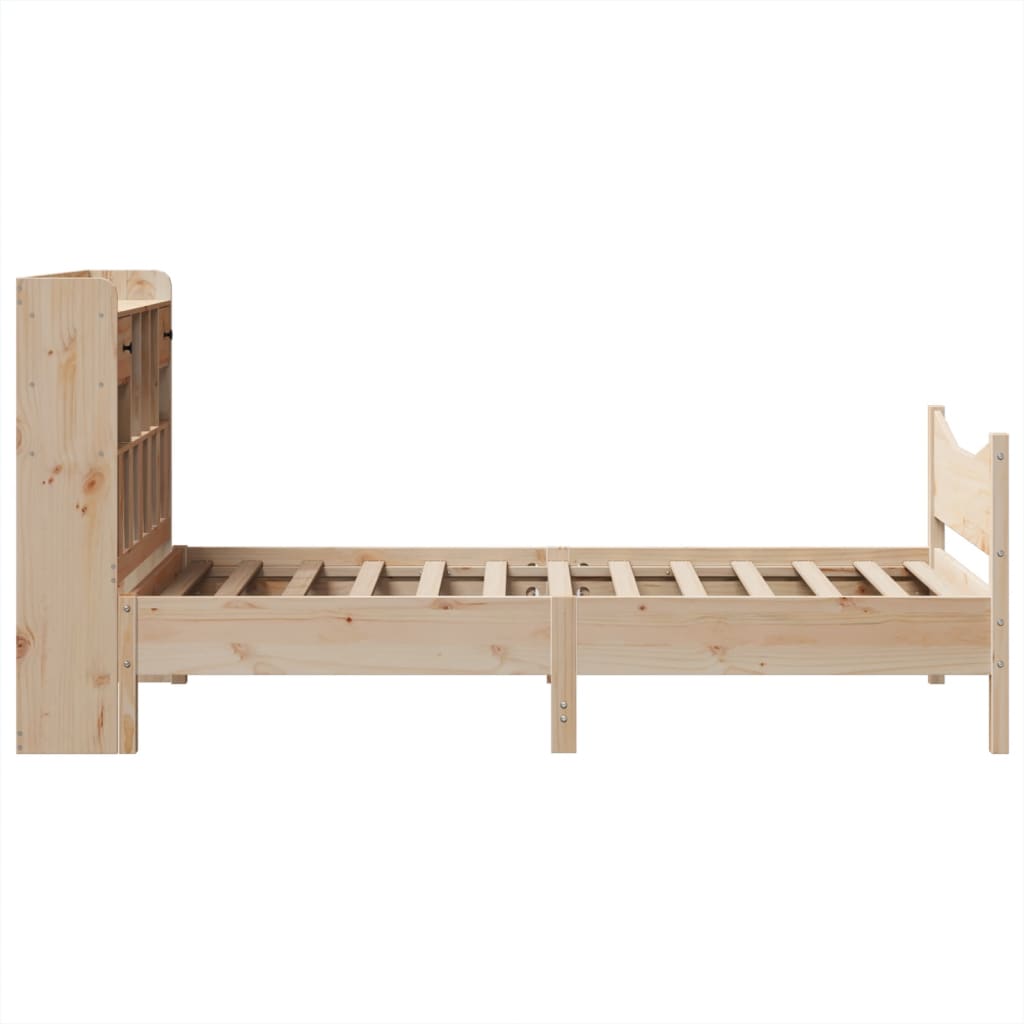Bed Frame without Mattress 90x200 cm Solid Wood Pine