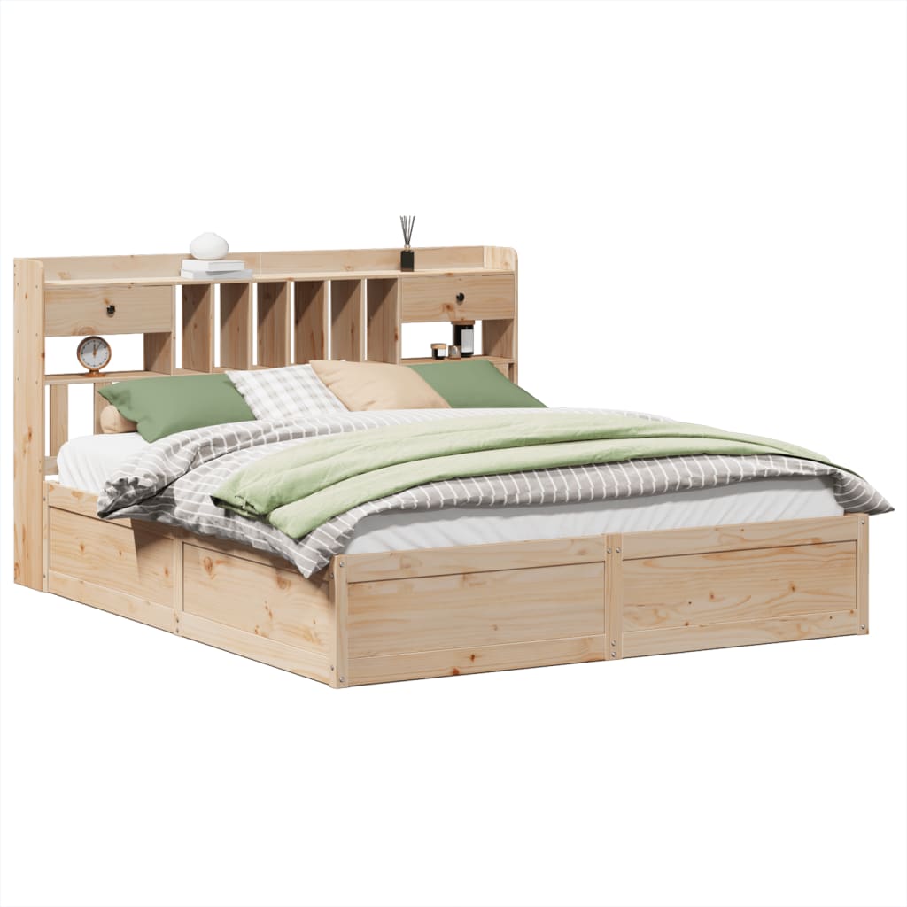 Bed Frame without Mattress 180x200 cm Super King Solid Wood Pine
