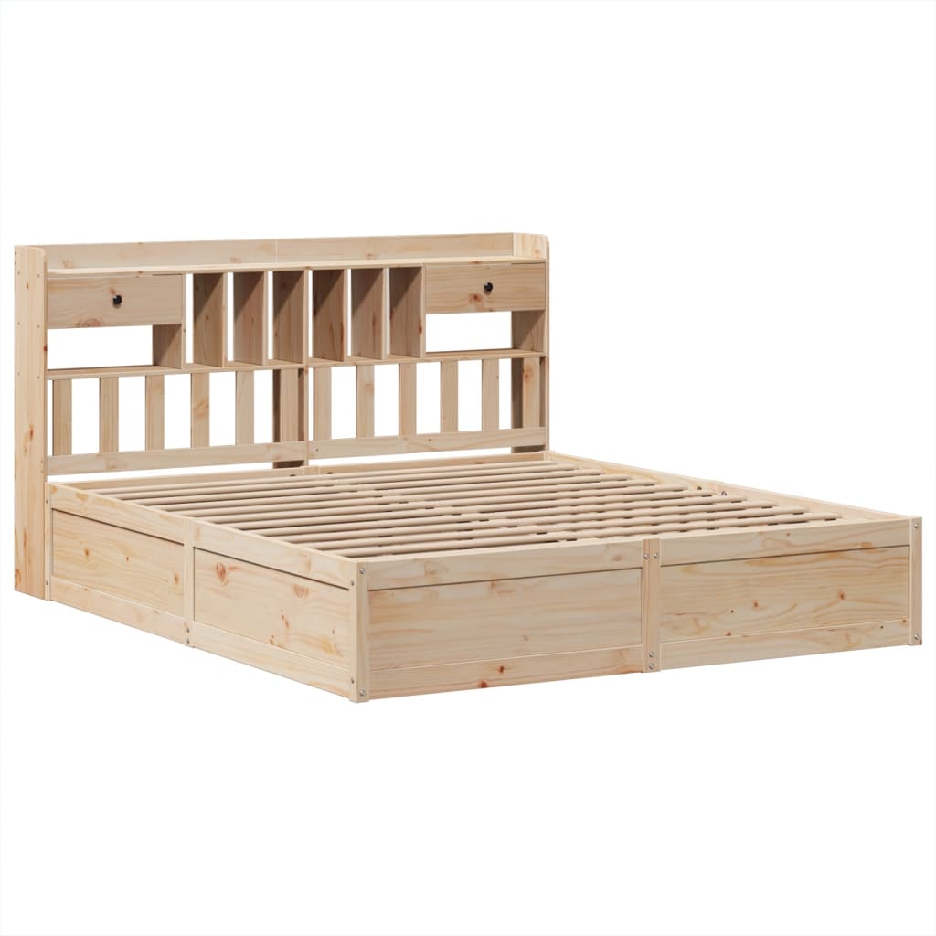 Bed Frame without Mattress 180x200 cm Super King Solid Wood Pine