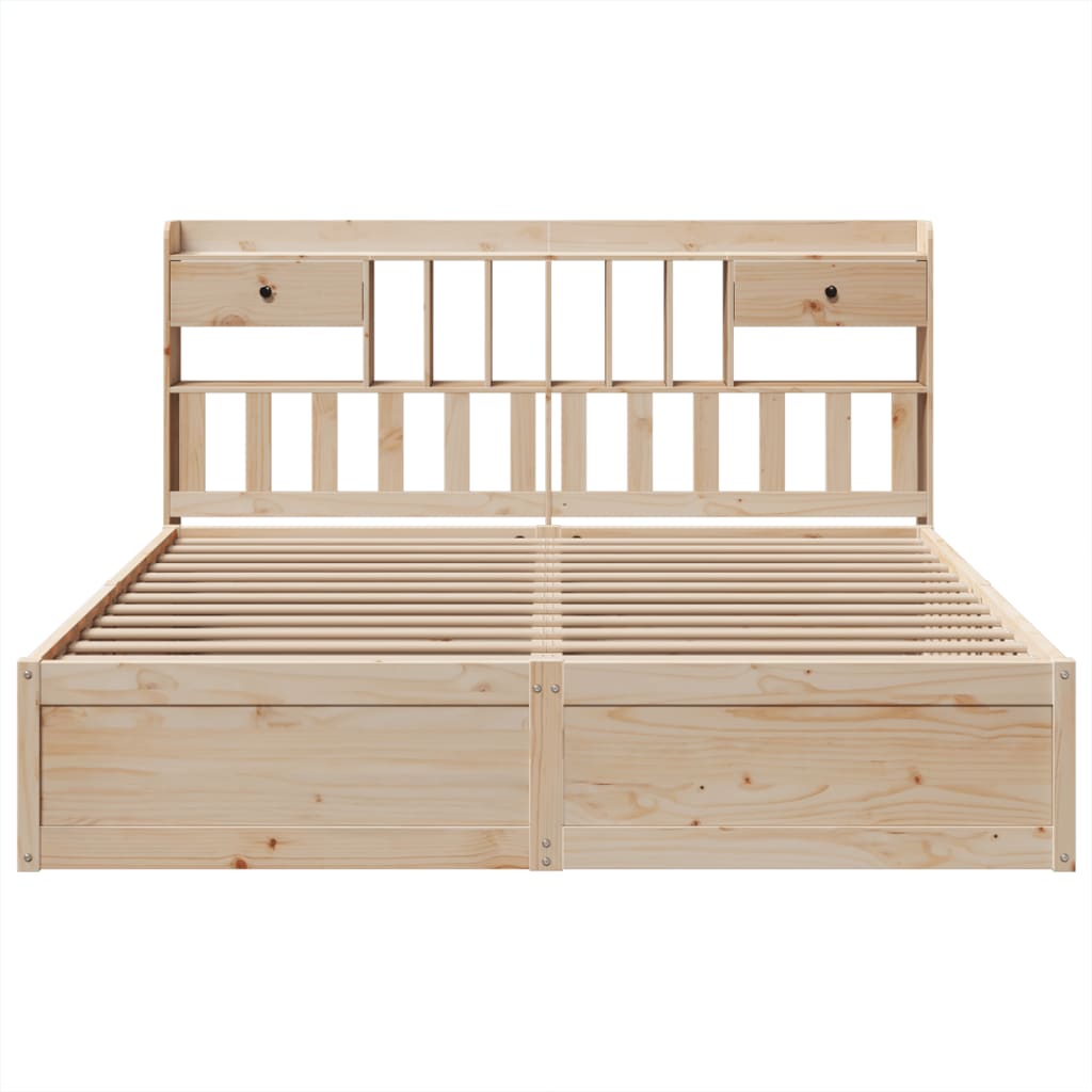 Bed Frame without Mattress 180x200 cm Super King Solid Wood Pine