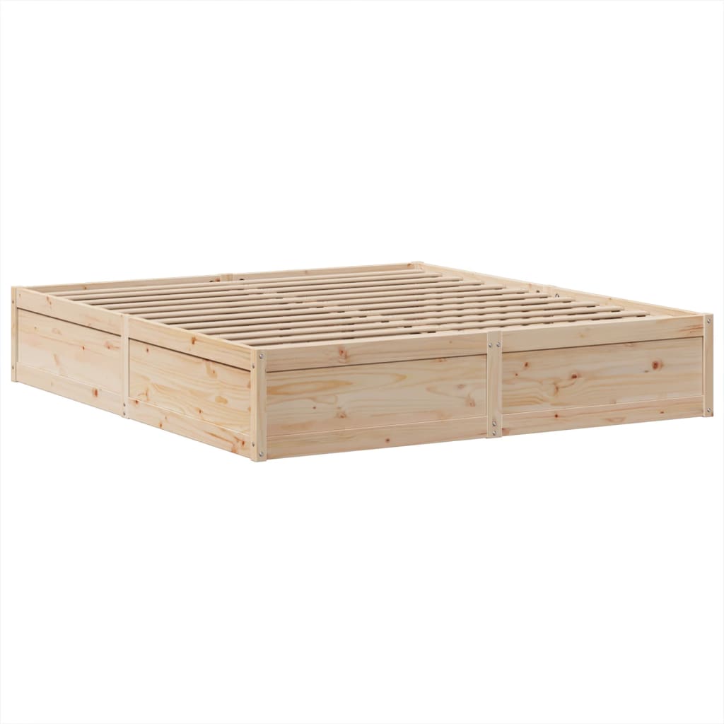 Bed Frame without Mattress 180x200 cm Super King Solid Wood Pine