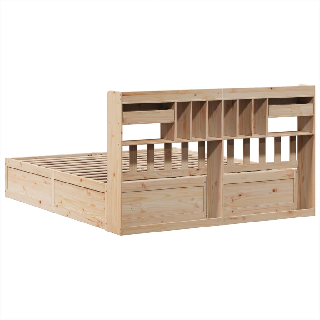 Bed Frame without Mattress 180x200 cm Super King Solid Wood Pine