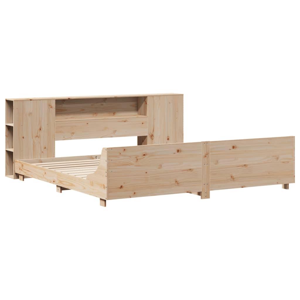 Bed Frame without Mattress 180x200 cm Super King Solid Wood Pine
