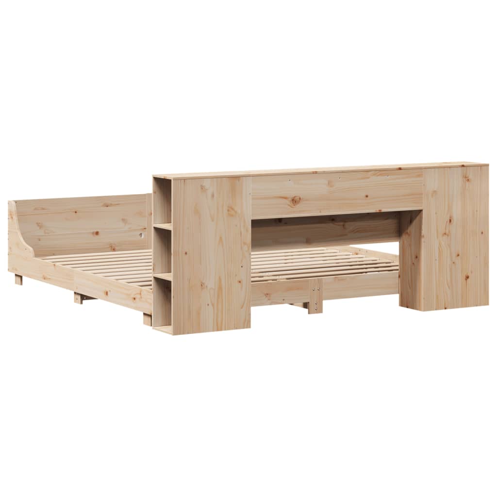 Bed Frame without Mattress 180x200 cm Super King Solid Wood Pine