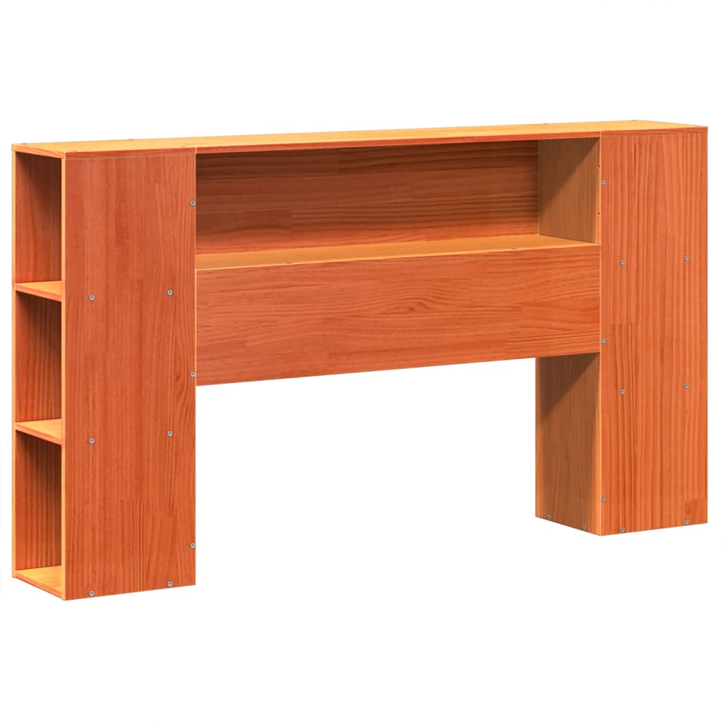 Bed Frame without Mattress Wax Brown 160x200 cm Solid Wood Pine