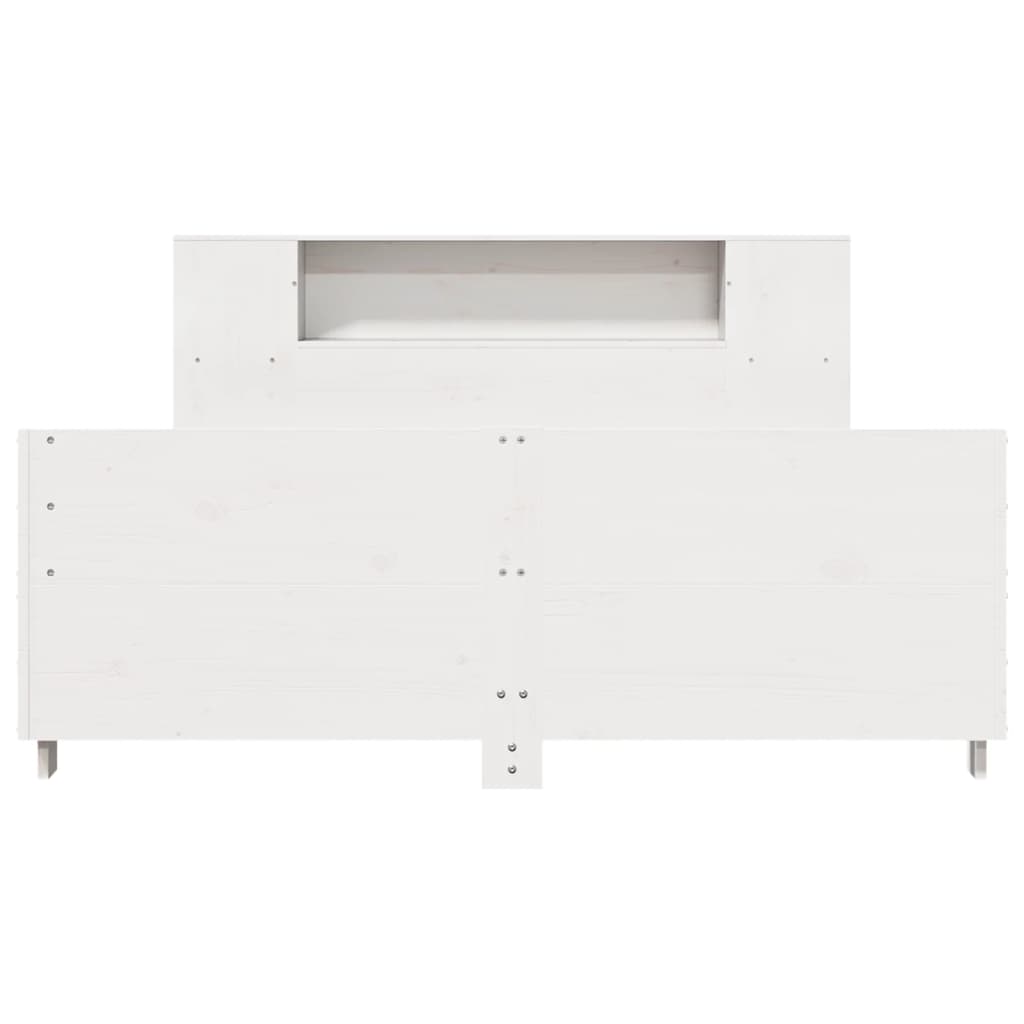 Bed Frame without Mattress White 140x200 cm Solid Wood Pine