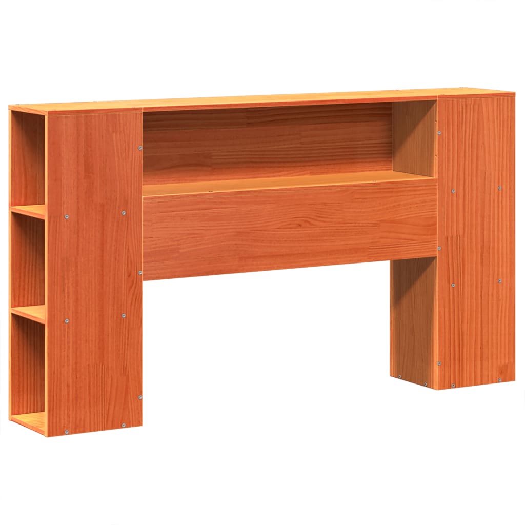 Bed Frame without Mattress Wax Brown 140x200 cm Solid Wood Pine