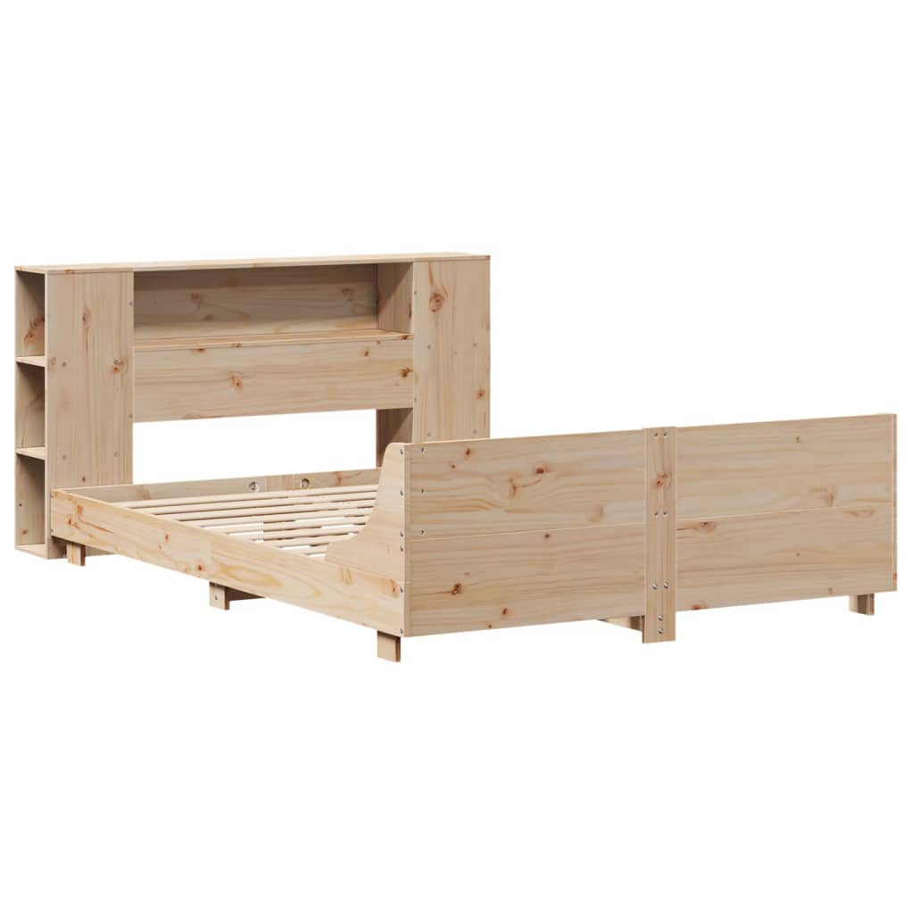Bed Frame without Mattress 120x200 cm Solid Wood Pine