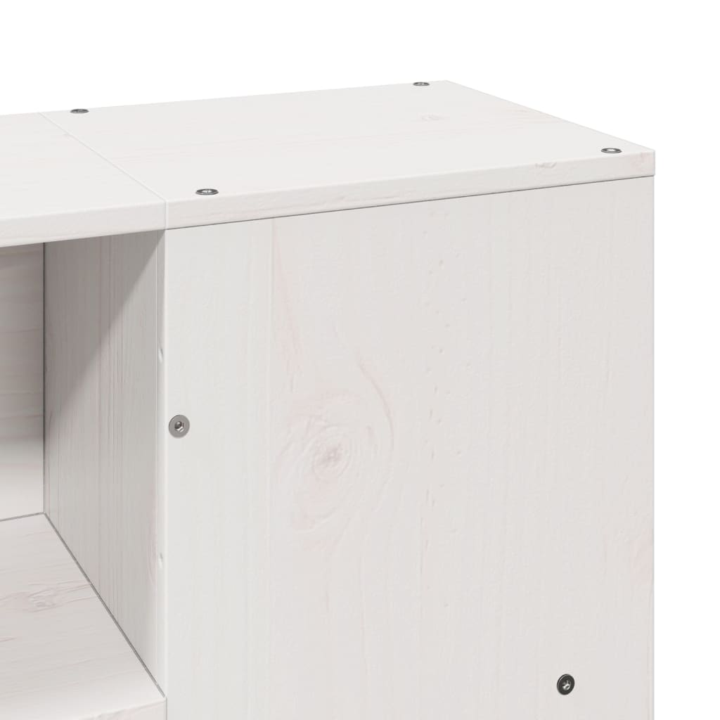 Bed Frame without Mattress White 135x190 cm Double Solid Wood Pine