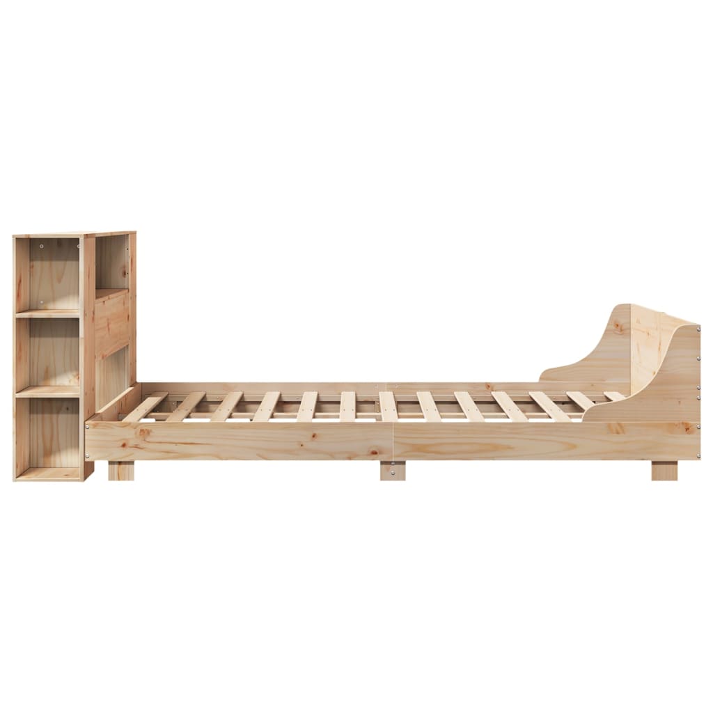 Bed Frame without Mattress 120x190 cm Small Double Solid Wood Pine