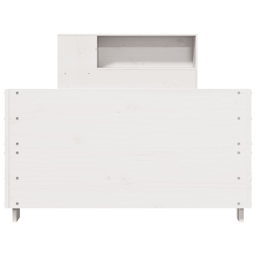 Bed Frame without Mattress White 90x200 cm Solid Wood Pine