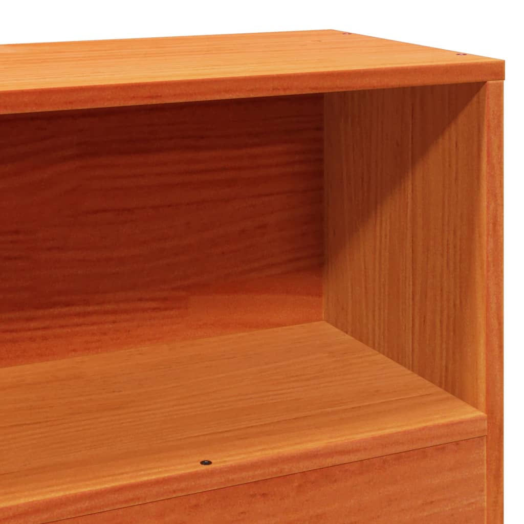 Bed Frame without Mattress Wax Brown 75x190 cm Small Single Solid Wood Pine