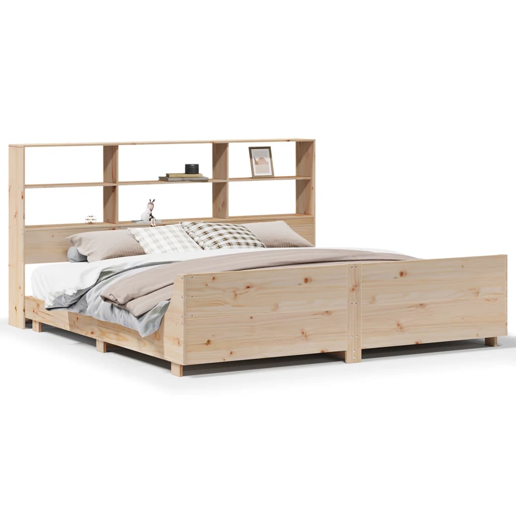 Bed Frame without Mattress 180x200 cm Super King Solid Wood Pine