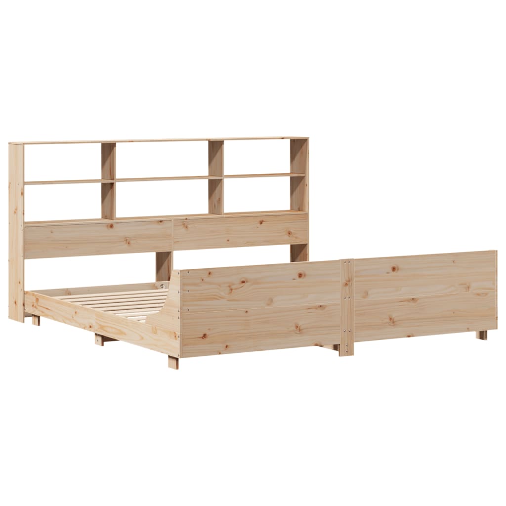 Bed Frame without Mattress 180x200 cm Super King Solid Wood Pine