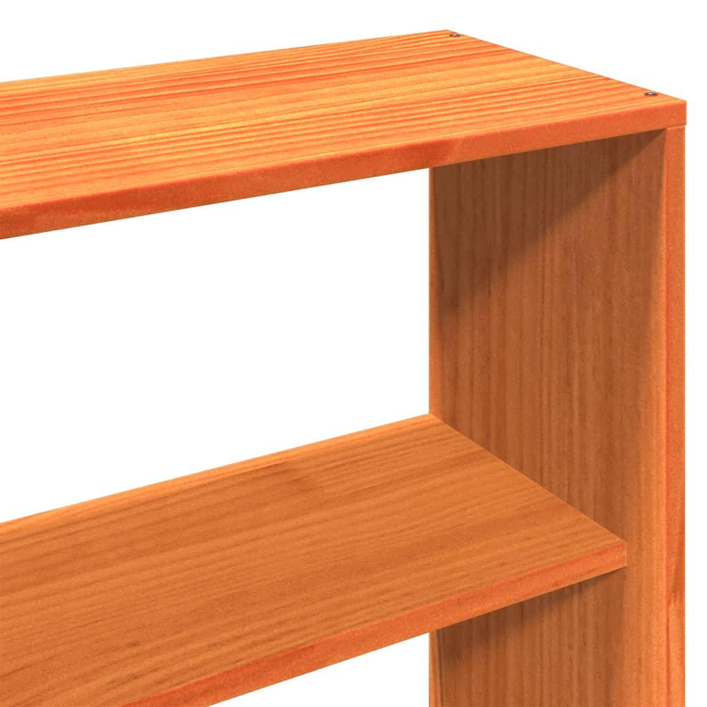 Bed Frame without Mattress Wax Brown 180x200 cm Super King Solid Wood Pine