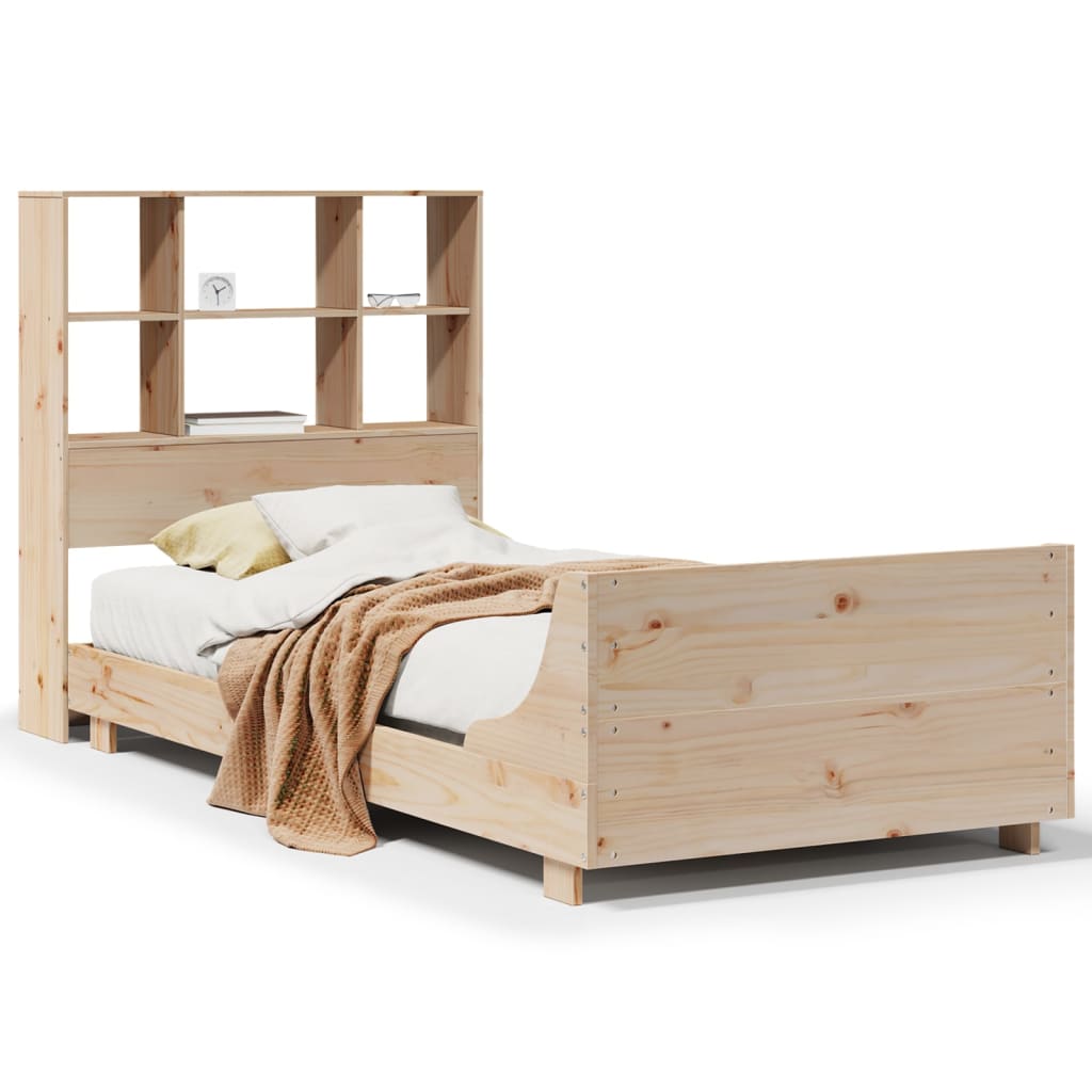 Bed Frame without Mattress 90x190 cm Single Solid Wood Pine