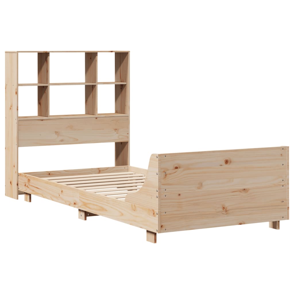 Bed Frame without Mattress 90x190 cm Single Solid Wood Pine