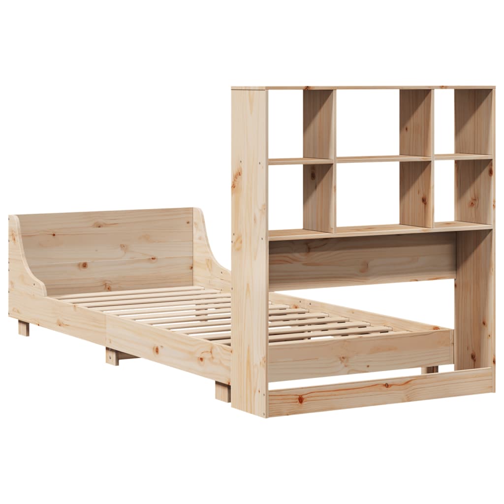 Bed Frame without Mattress 90x190 cm Single Solid Wood Pine