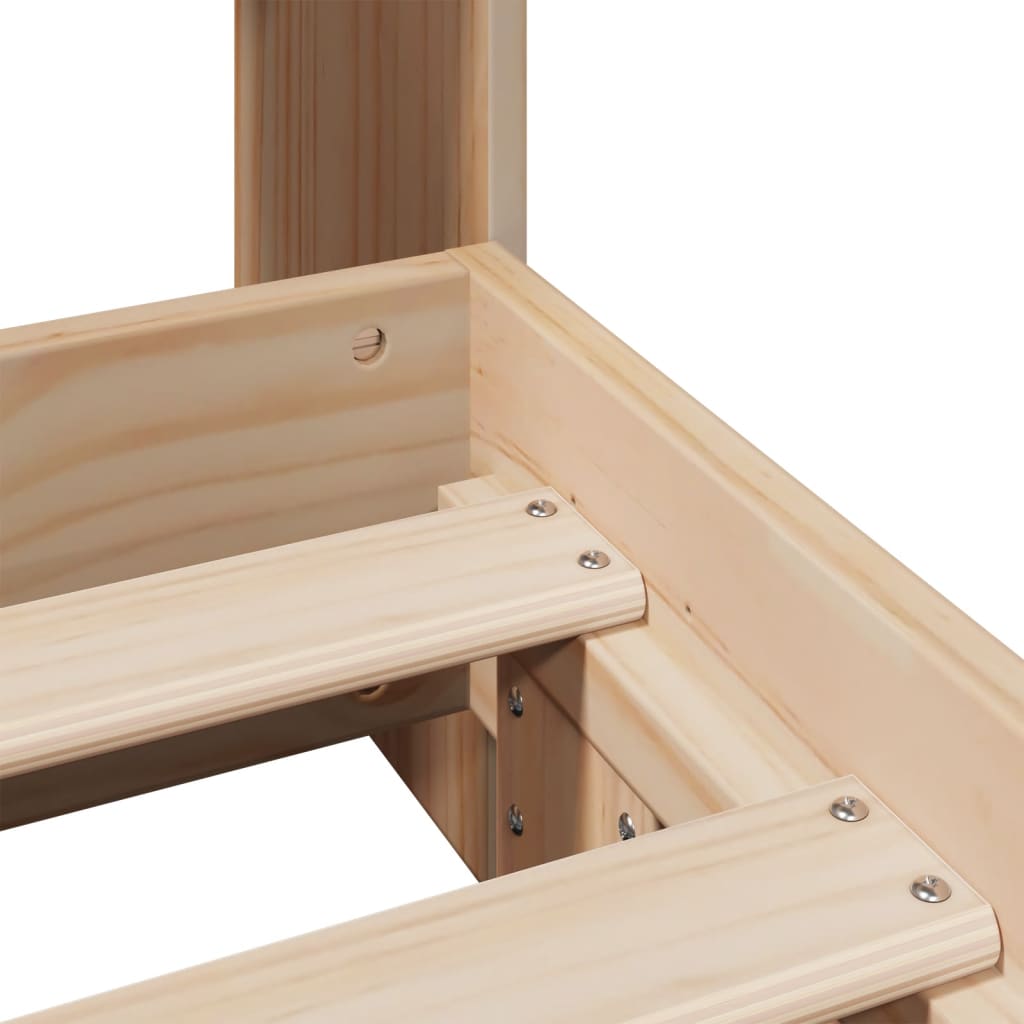 Bed Frame without Mattress 90x190 cm Single Solid Wood Pine