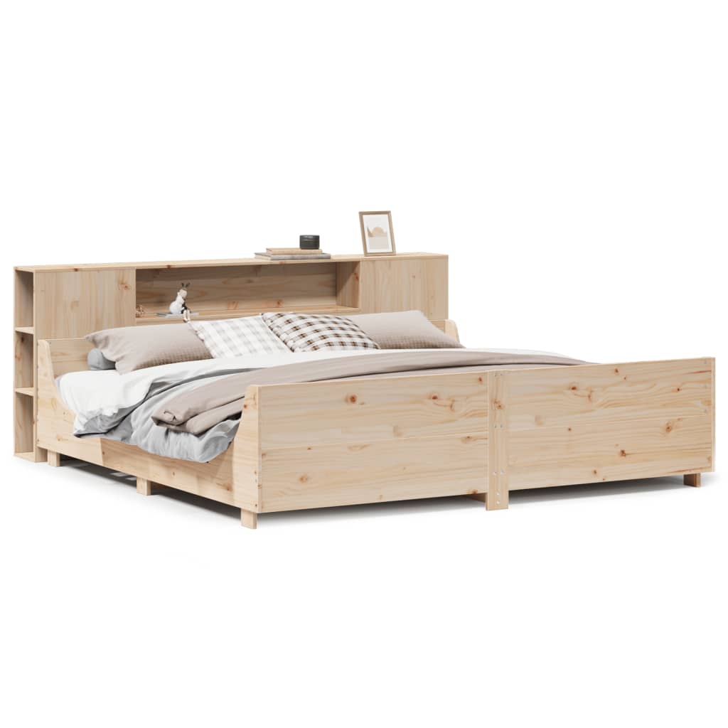 Bed Frame without Mattress 180x200 cm Super King Solid Wood Pine
