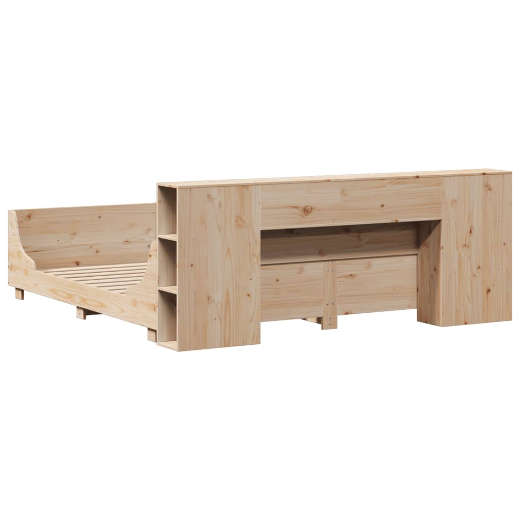 Bed Frame without Mattress 180x200 cm Super King Solid Wood Pine