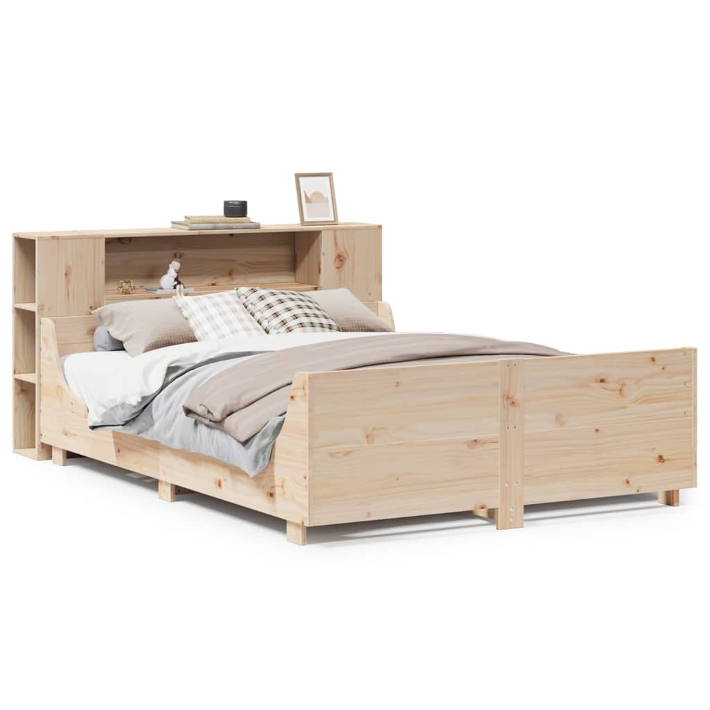 Bed Frame without Mattress 160x200 cm Solid Wood Pine
