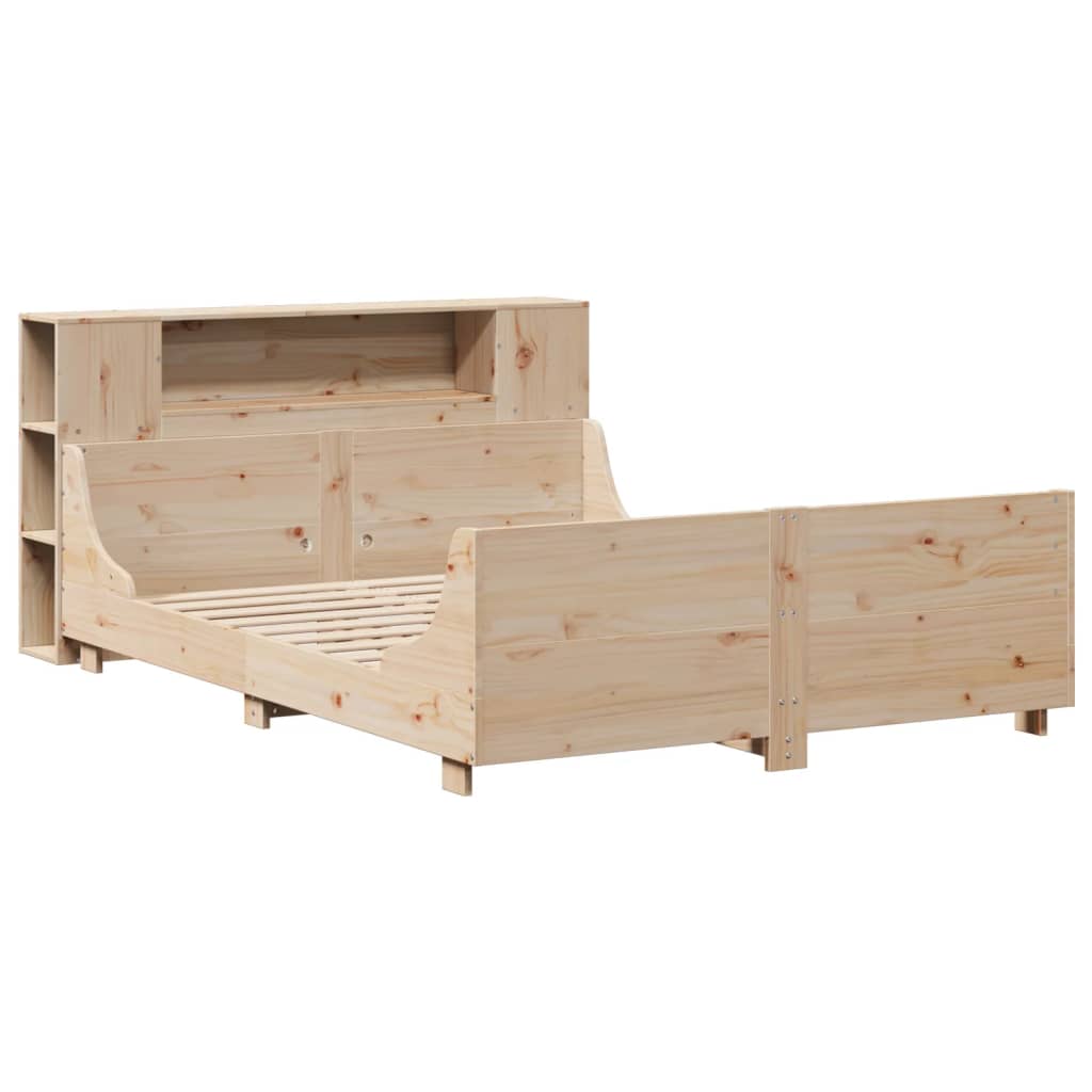 Bed Frame without Mattress 120x190 cm Small Double Solid Wood Pine