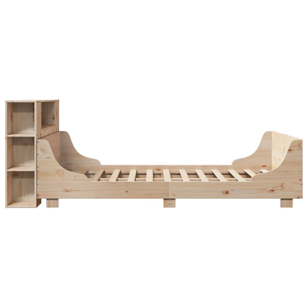 Bed Frame without Mattress 120x190 cm Small Double Solid Wood Pine