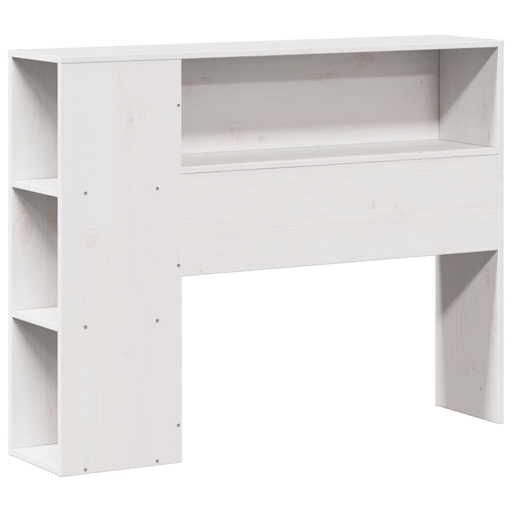 Bookcase Bed without Mattress White 90x200 cm Solid Wood
