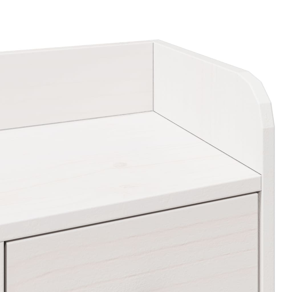 Bookcase Bed without Mattress White 75x190 cm Small Single Solid Wood Pine