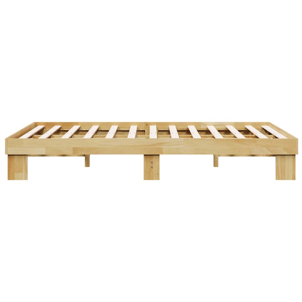Bed Frame without Mattress 120x190 cm Small Double Solid Wood Oak