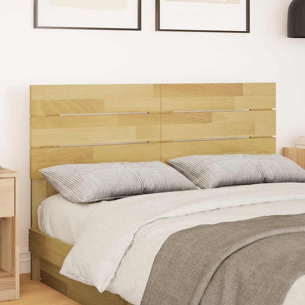 Headboard 120 cm Solid Wood Oak