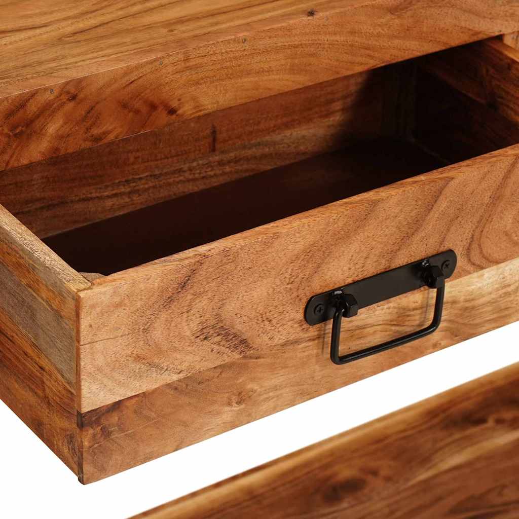 Console Tables 2 pcs Brown 200 x 33 x 75 cm Solid Acacia wood