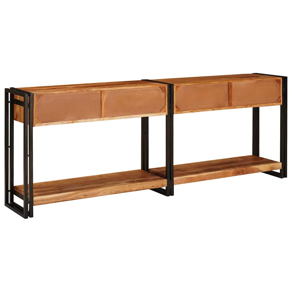 Console Tables 2 pcs Brown 200 x 33 x 75 cm Solid Acacia wood