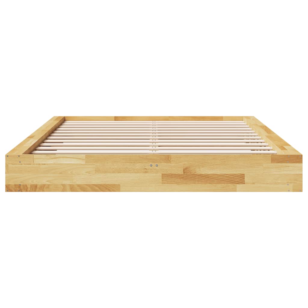 Bed Frame without Mattress 140x200 cm Solid Wood Oak