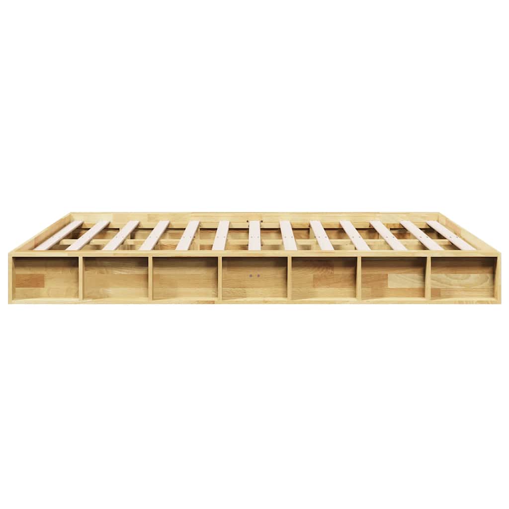 Bed Frame without Mattress 160x200 cm Solid Wood Oak
