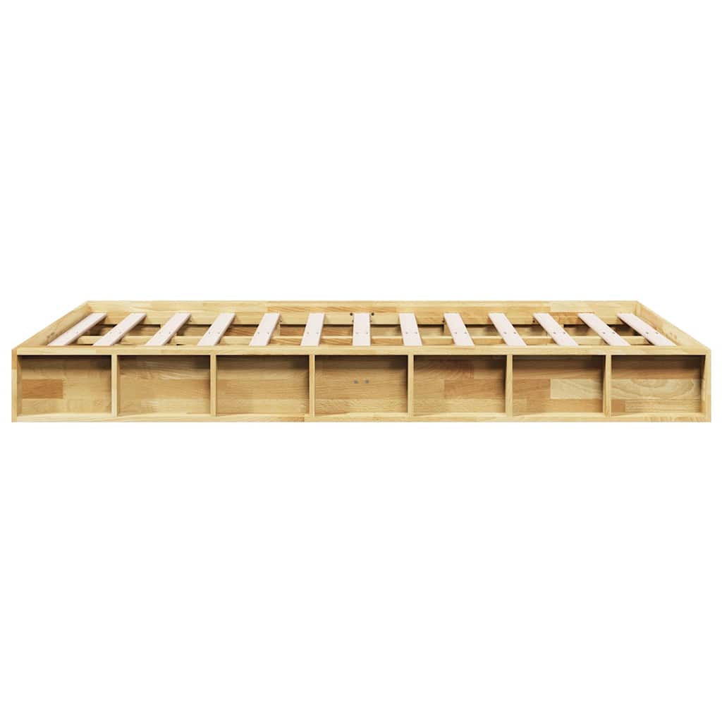 Bed Frame without Mattress 120x190 cm Solid Wood Oak