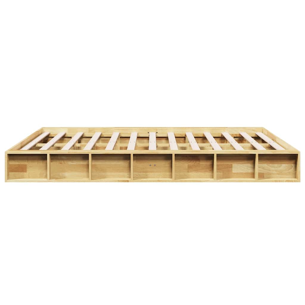 Bed Frame without Mattress 135x190 cm Solid Wood Oak