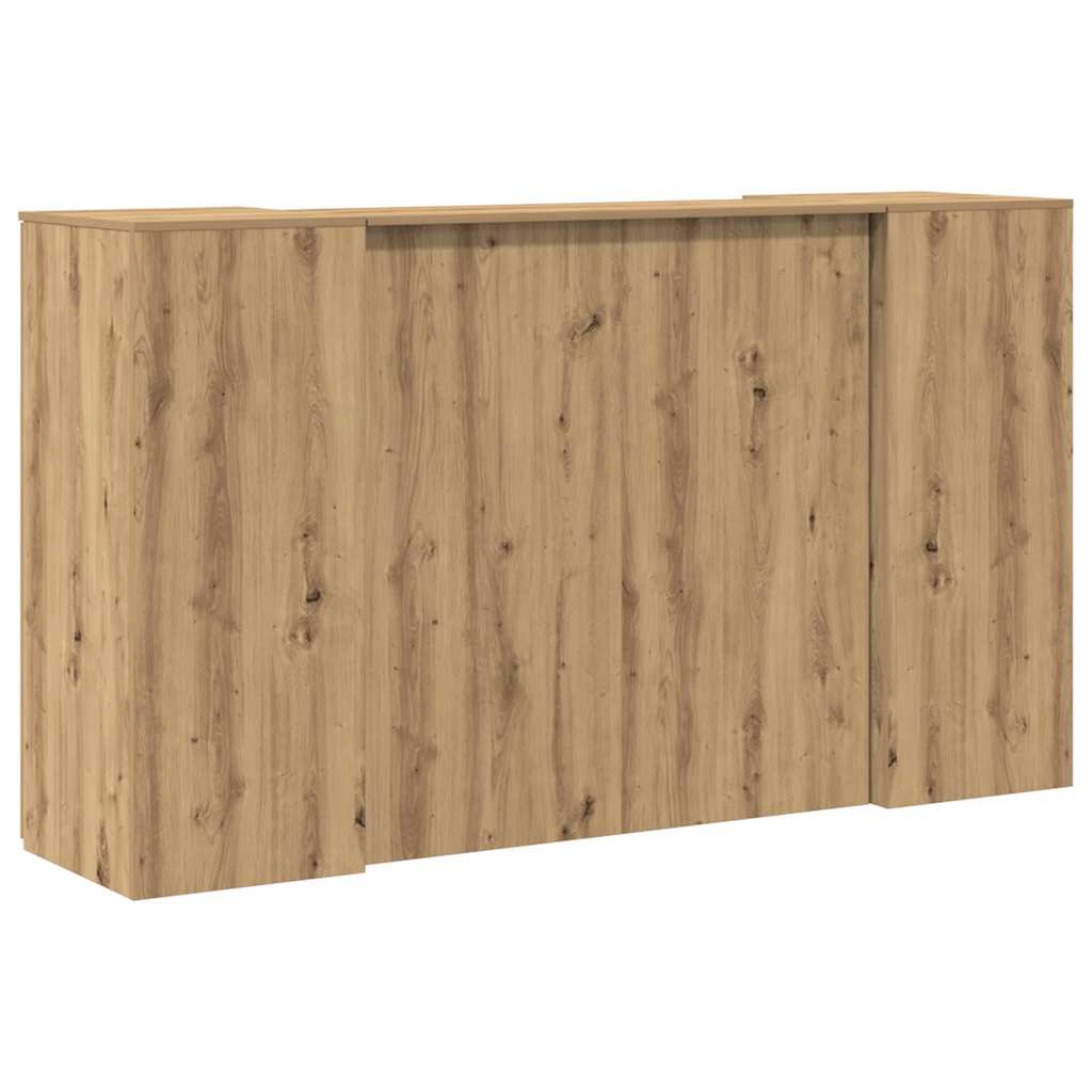 Reception Desk Artisan Oak 180x50x103.5 cm Engineered Wood