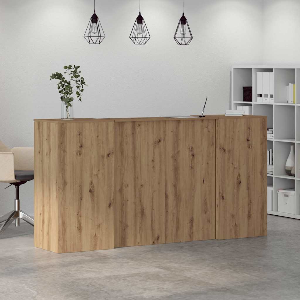 Reception Desk Artisan Oak 200x50x103.5 cm Engineered Wood