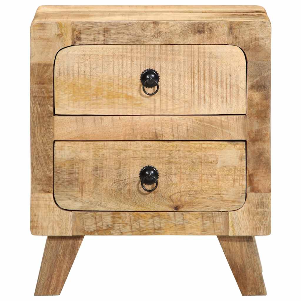 Bedside Cabinet 40x32x46 cm Solid Wood Rough Mango