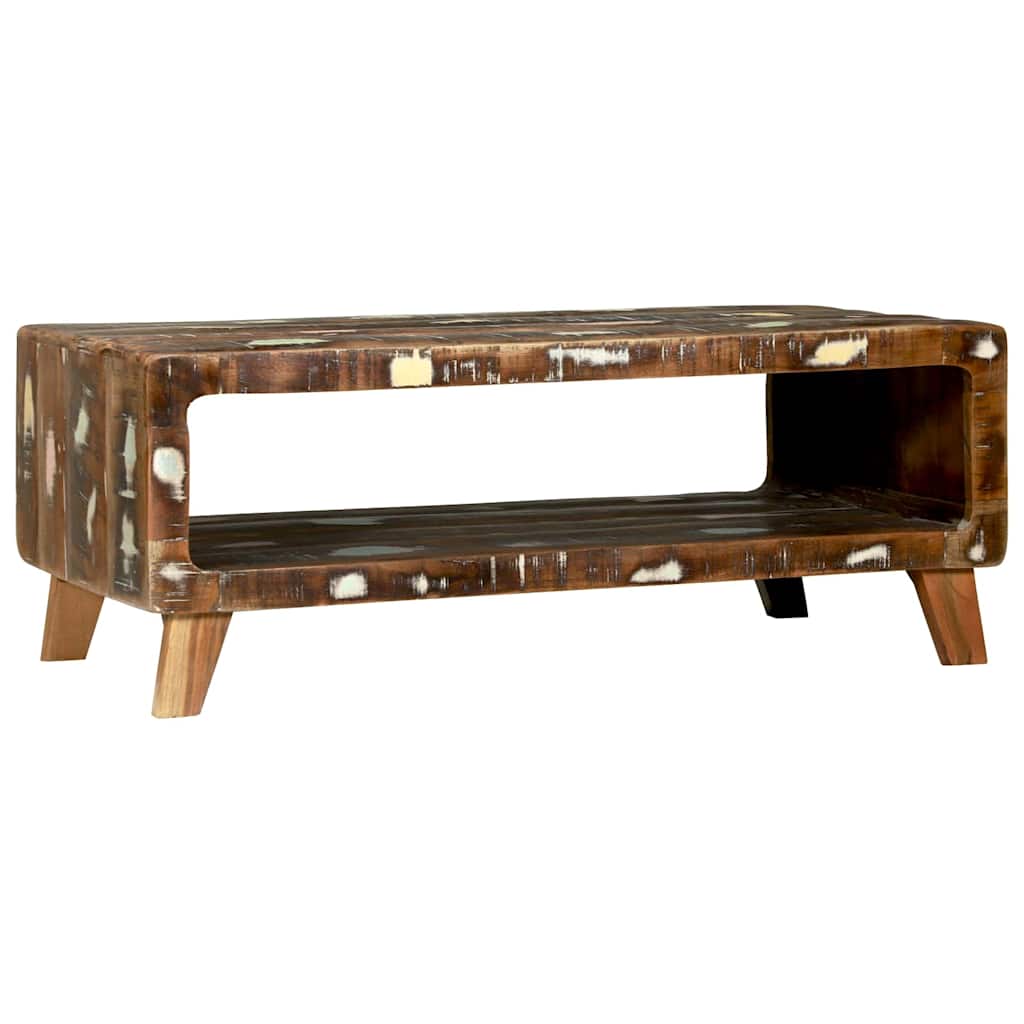 Coffee Table Multicolour 90 x 50 x 35 cm Solid reclaimed wood