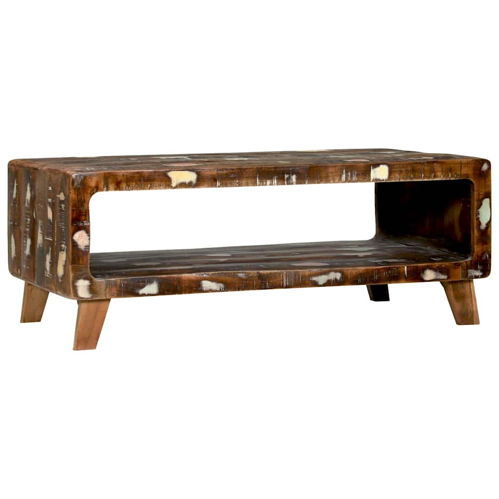 Coffee Table Multicolour 90 x 50 x 35 cm Solid reclaimed wood