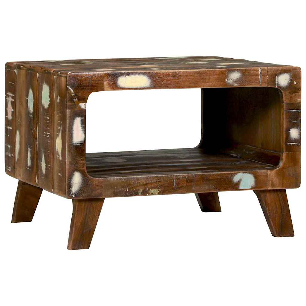 Coffee Table Multicolour 50 x 50 x 35 cm Solid reclaimed wood