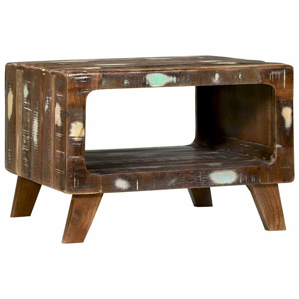Coffee Table Multicolour 50 x 50 x 35 cm Solid reclaimed wood
