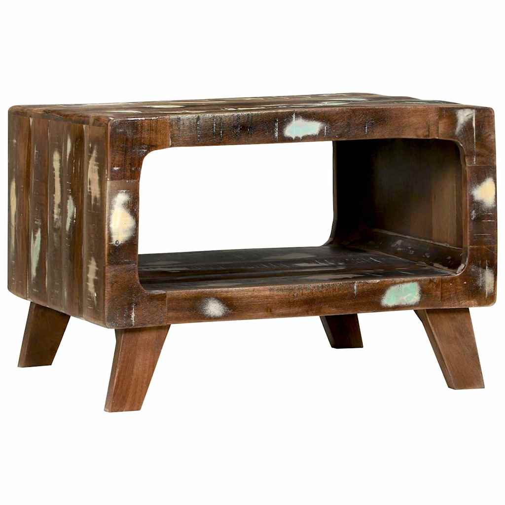 Coffee Table Multicolour 50 x 50 x 35 cm Solid reclaimed wood