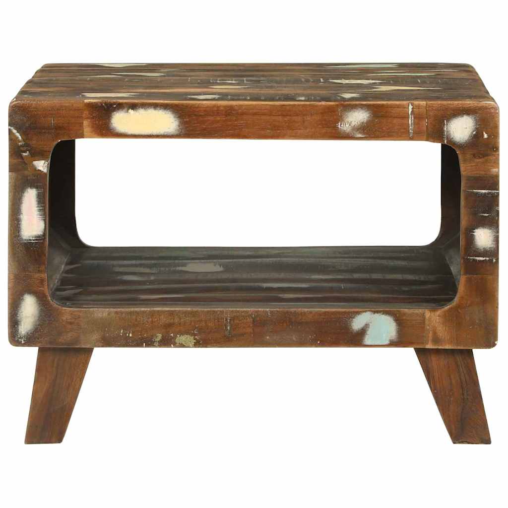 Coffee Table Multicolour 50 x 50 x 35 cm Solid reclaimed wood